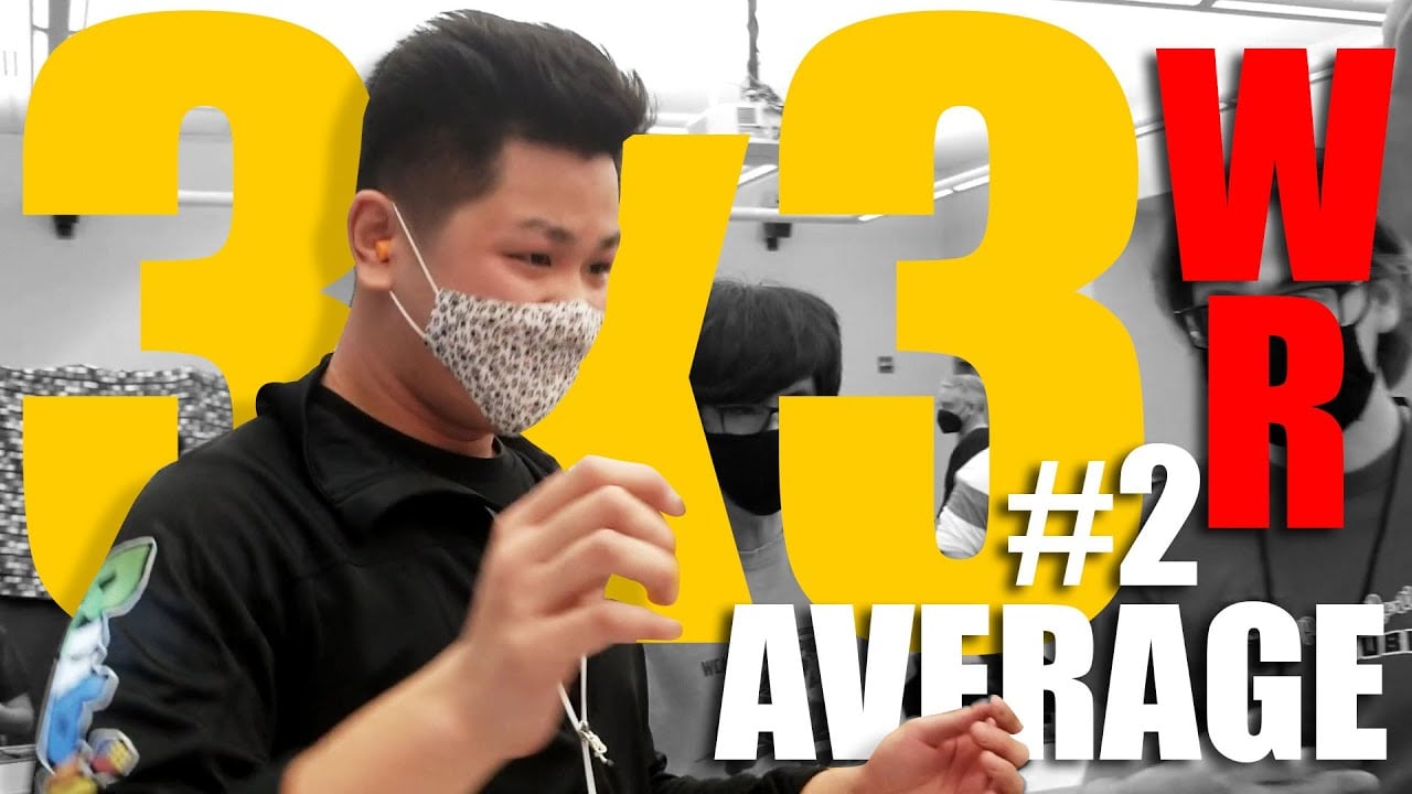 WR-2 [5.47] average Rubik's Cube 3x3 World Record (1 of 4)