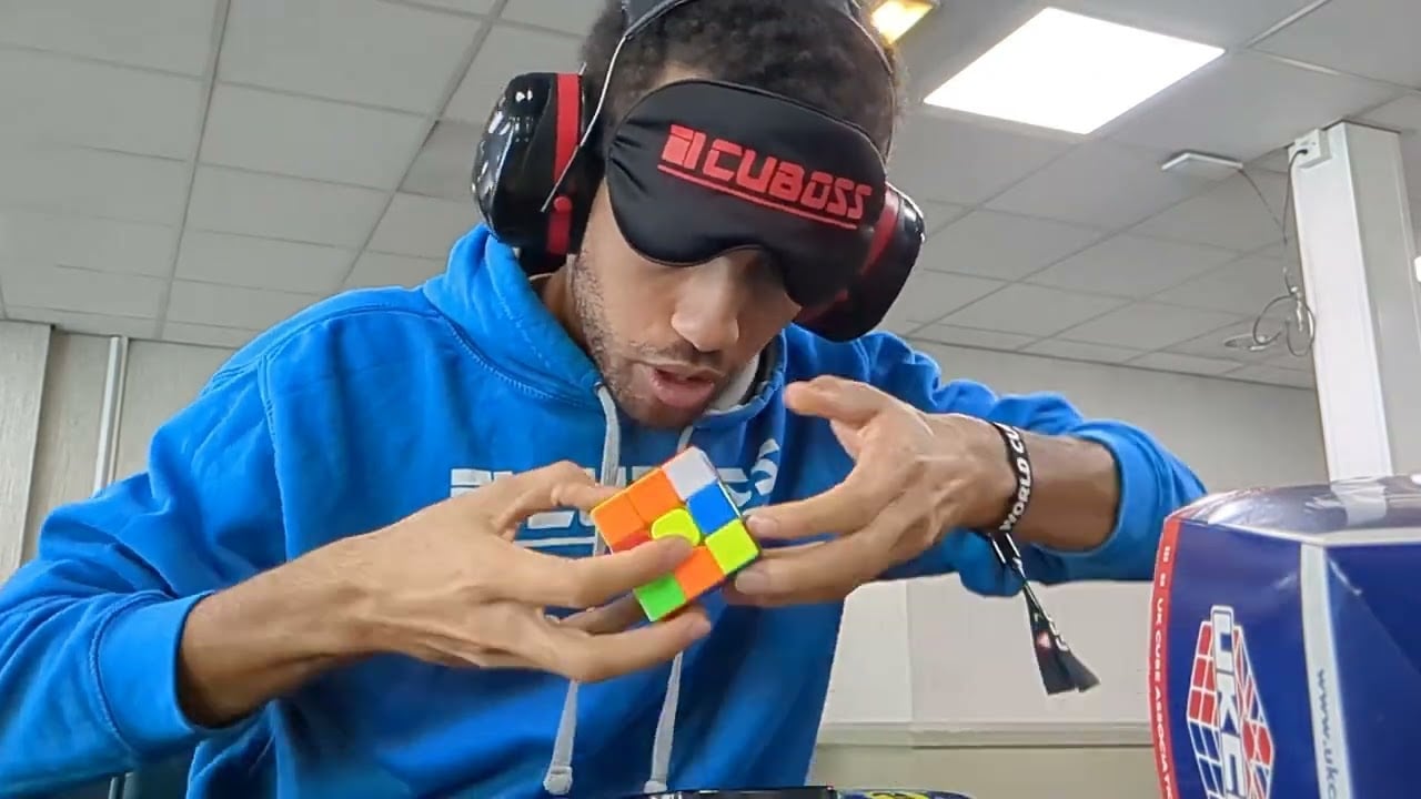 Daniel Wallin 3x3 Blindfolded single: 18.17 seconds