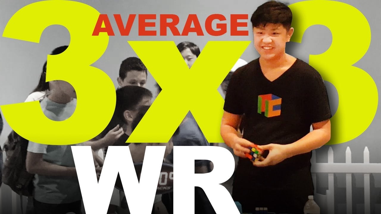 WR [6.39] Former Rubik's Cube 3x3  World Record Average