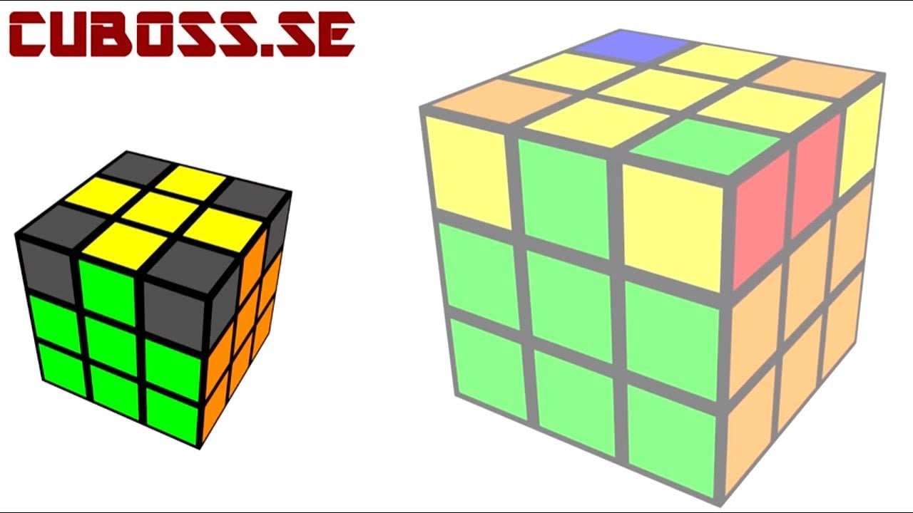 Lär dig lösa Rubik's kub - Rätta till övre korset