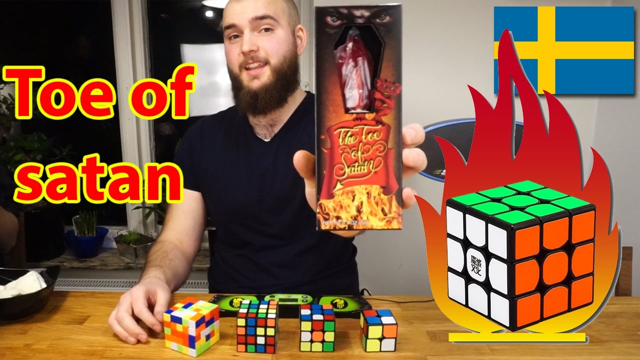 Löser Rubik's kub - Med världens starkaste klubba i munnen!