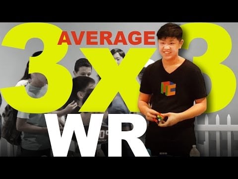 WR [6.39] Former Rubik's Cube 3x3  World Record Average