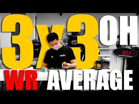 WR [9.34] average Rubik's Cube 3x3 OH World Record (4 of 4)